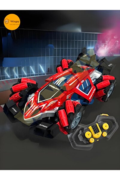 Wingzy Uzaktan Kumandalı Akrobat Araba, Sesli, Şarjlı, Buhar Çıkartan 1:12 Ölçek Stunt RC Araç