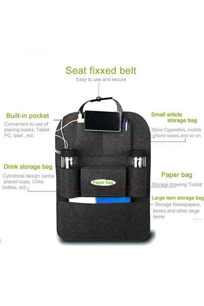 Ankaflex In-Car Cup Holder Car Auto In-Vehicle Seat Back Organizer Seat Back Cup Holder Organizer