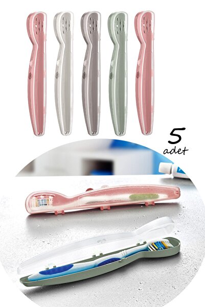 Sekiz8 5 Travel Type Toothbrush Containers, Hygienic Storage Box