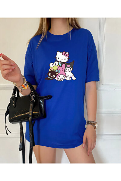 oneagılyazı Tricou supradimensionat Hello Kitty Kuromi - Tricou imprimat MY M...