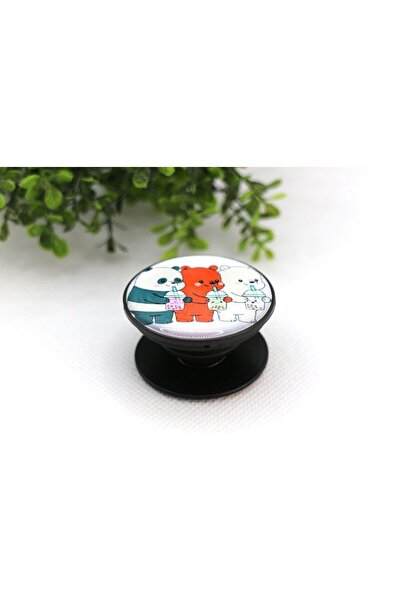 Tezcan Aksesuar Popsocket Telefon Tutacağı Desenli ve Baskılı Parmak Tutucu
