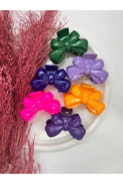 Emma Ties 6 Lı Büyük Boy Fiyonk Mandal Toka Seti