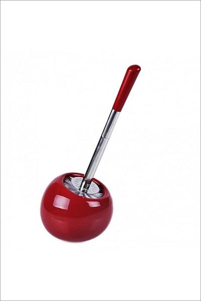 Pinkev Perie pentru toaletă din ceramică de culoare burgundă