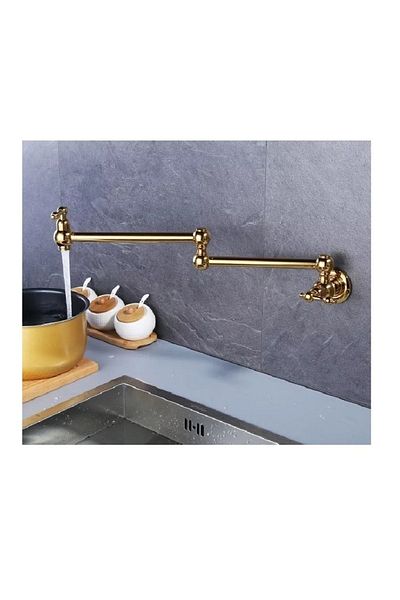 OEM Kitchen Stove Top Faucet Pot New Model Imported Gold Gold Dore