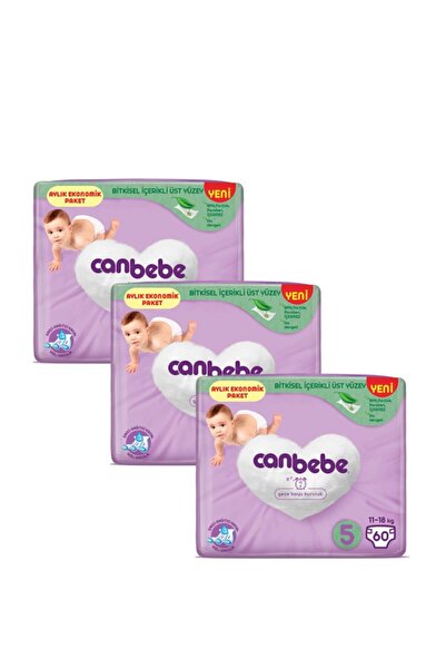 Canbebe Baby Diapers Size 5 Size 11 18 kg 60 Pieces 3 Packs