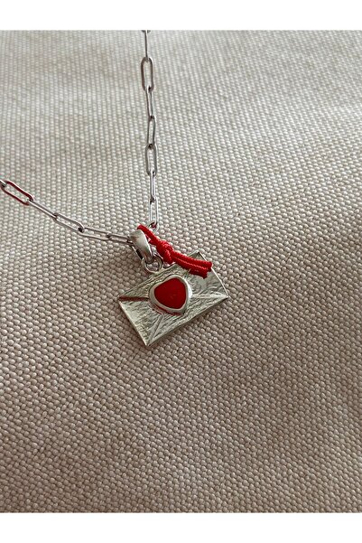 ATELİERGONCA RODYUM KAPLAMA MEKTUP KOLYE