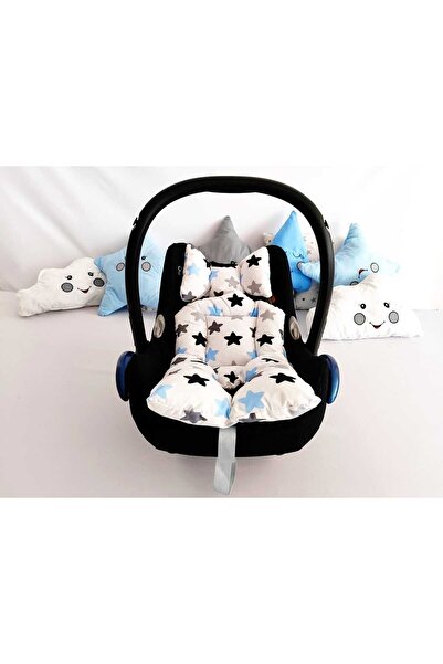 çağrı bebe ÇAĞRI BEBE PAMUKLU ÇİFT YÖNLÜ PUSET MİNDERİ 60x30 PM-004