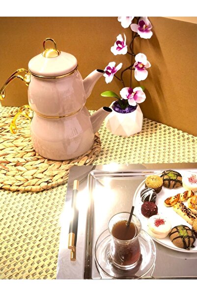 Otuz4istanbul Çaydanlık Takımı Toprak Emaye