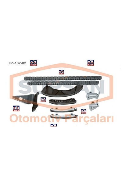 SUPSAN Chain Set EZ10202 - Accent Era Getz 1.5 CRDI-16V D4FA YM 9Parcа Pin Type