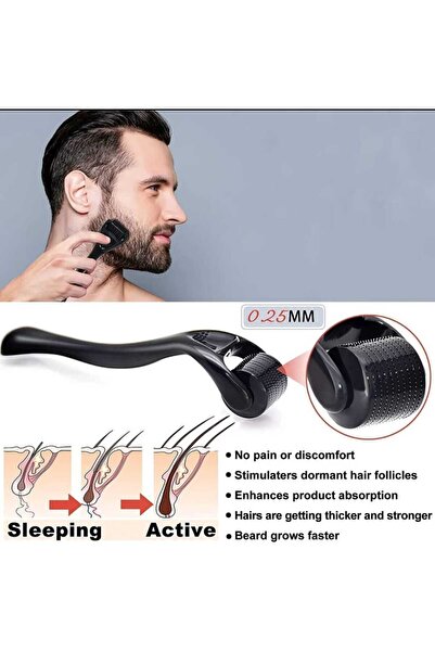 ASL Saç sakal çıkartıcı titanyum uçlu magnum iğne Derma Roller System 0.5 Mm.