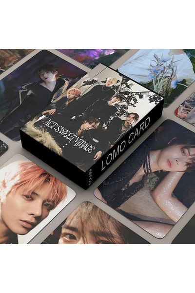 Kpop Dünyasi Sweet Mirage - مجموعة بطاقات لومو مطبوعة ثنائية الاتجاه TXT ACT