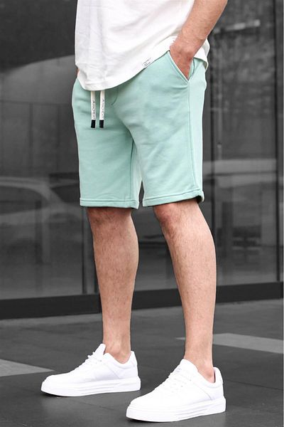 Madmext Mintgrüne Basic Herren Shorts 6505