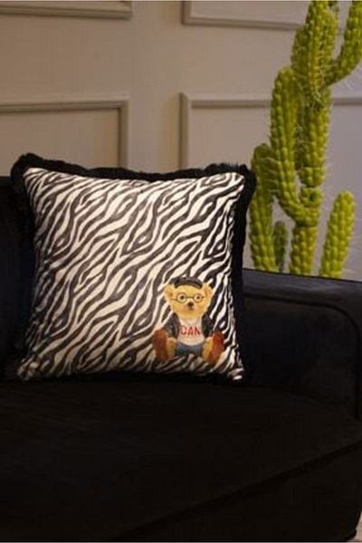 ADAHOME Pillow Relax Teddy Decorative Bead Fiber Filled Throw Pillow/bear Teddy Pillow