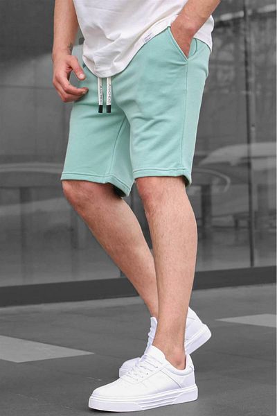 Madmext Mintgrüne Basic Herren Shorts 6505