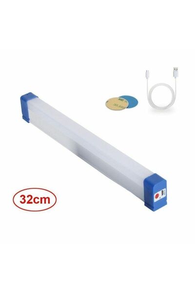 Osaka Light Şarjlı Işıldak Lamba Fener 32cm Usb Taşınabilir Kancalı Mıknatısl...