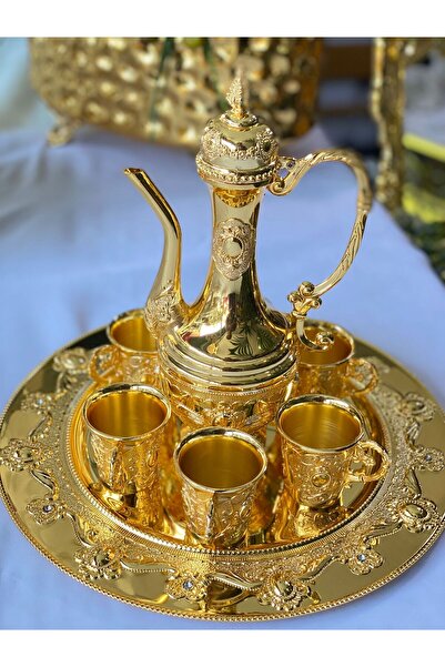 ZÜCACE DEKOR Zemzem Seti Gold İbrikli 6 lı Set