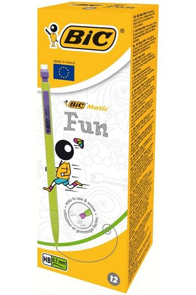 Bic Matic Fun 0.7mm Hb Versatil Pen - Pack of 12
