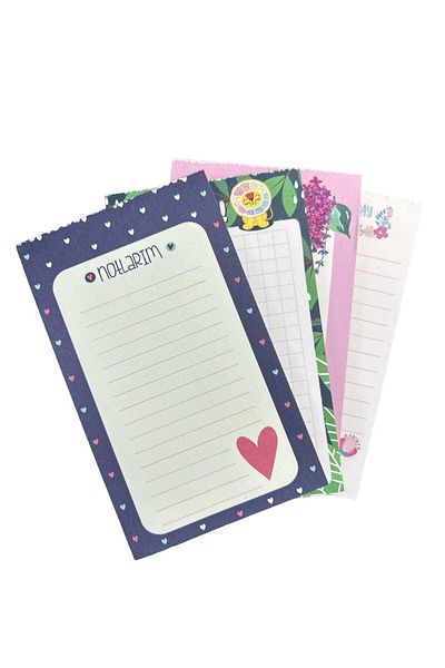 Bubu TO DO LIST Memo Pad - 10 قطع 8.5x14 سم 96 ورقة