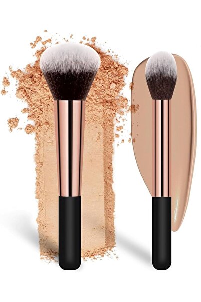 OTWO Profesyonel Makyaj Fırçası- Siyah Saplı- Allık -pudra-kapatıcı -far Fırç...