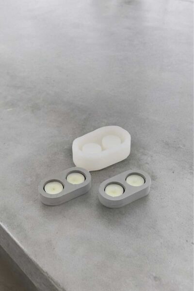 Milinza Tea Lıght Mumluk Kalıbı, Beton Harcı, Taş Tozu , Alçı Döküm Kalıbı