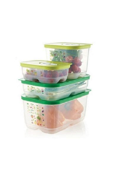 Tupperware Greenhouse Set 4-Piece Midi Vegetable Fruit Storage Container Hsgl (4.4-1.8-800)