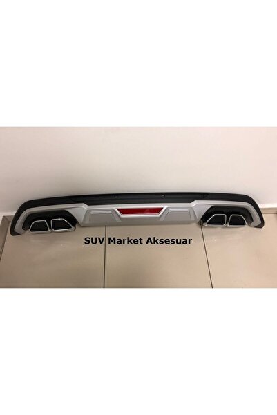 Hyundai Tucson 2018-2019-2020 Uyumlu   Arka Tampon Koruma ( Difüzör )