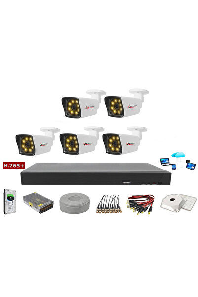 Sony Yıldırımgroup 5'li 5mp Lensli+h265 Kayıt Cihazı Full Paket