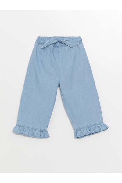 LC Waikiki Baby Girl Jeans Pants with Elastic Waist