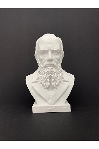 Root Made Dostoyevski Büst 15 cm Rus Roman Yazarı Fyodor Dostoyevski Heykeli