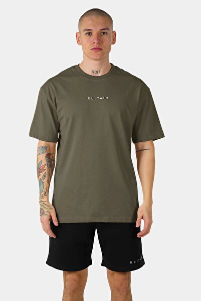 Elitair Kuş Baskılı T-Shirt Ordu Yeşili - ELITAIR