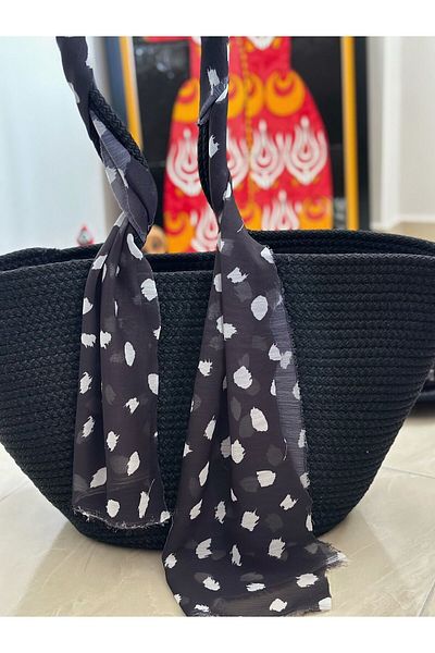 Zeynep Keskin Design Σετ ψάθινη τσάντα ώμου και ψάθινο καπέλο