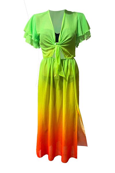 Bolder Valentina Gradient Pattern Beach Dress