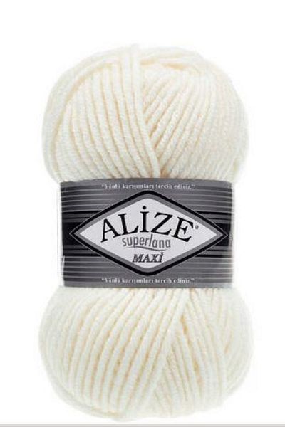 Alize Superlena Maxi Cream 5 pcs colar : 62