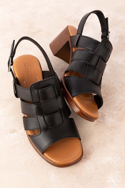 Gondol Hakiki Deri Topuklu Sandalet Iz.13103