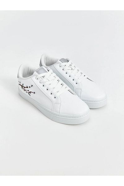LC Waikiki Pantofi de damă LCW STEPS - Imprimați și șireturi