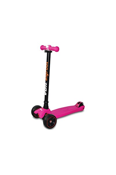 Voit 218c Işıklı Geniş 3 Teker Scooter-Fuşya