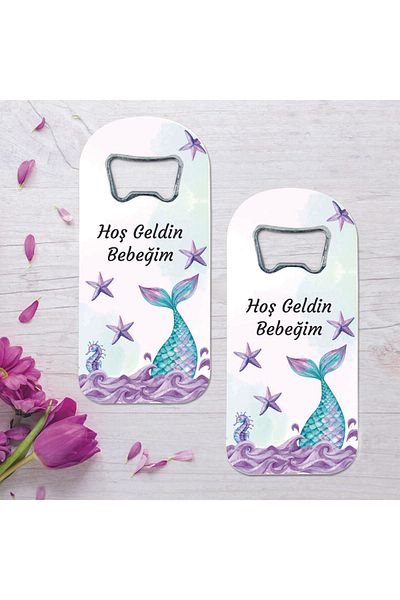 Ege ajans 10 Mermaid Magnets - Concept Opener with Cards and Gelatin