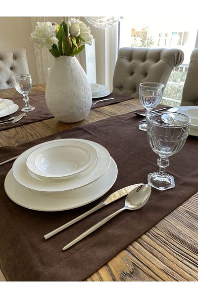 Decamor home Кадифена текстурирана кафява пътека