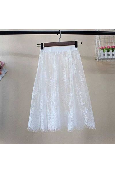 ŞAHPERA BUTİK Design Lace Skirt