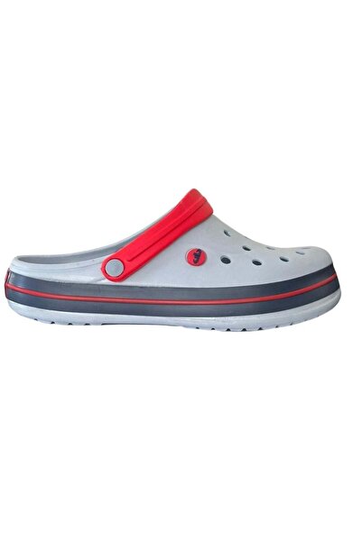 Akınal Bella E195 Gri-Lacivert Erkek Hastane Sabo Terlik Sandalet