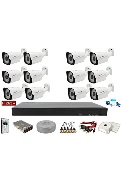Cenova 12'li 2mp Ahd Güvenlik Kamerası Full Paket Sistem