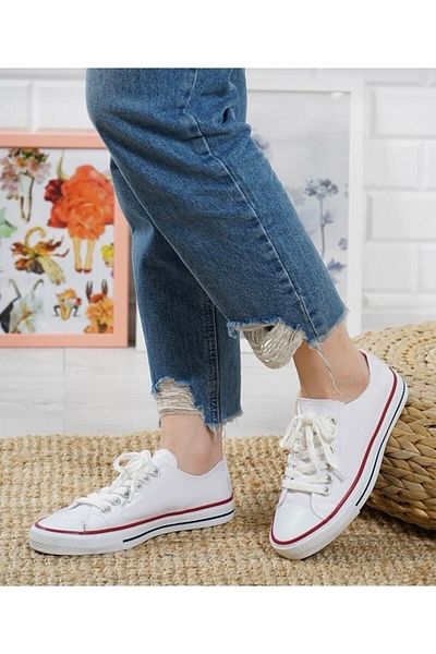 SONYER AYAKKABI Modasonyer Pantofi de in alb Cnv unisex