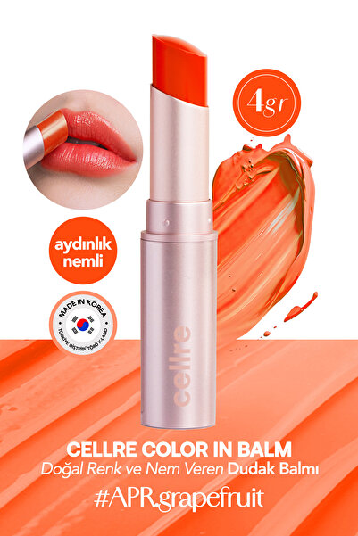 CELLRE Doğal Renk ve Nemli Kore Dudak Balmı CELLRE Color in Balm