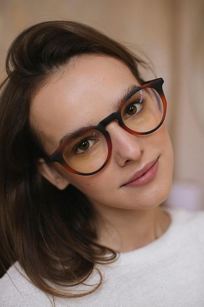 Bilge Karga Amora Matt Leopard - Blue Light Protective Glasses