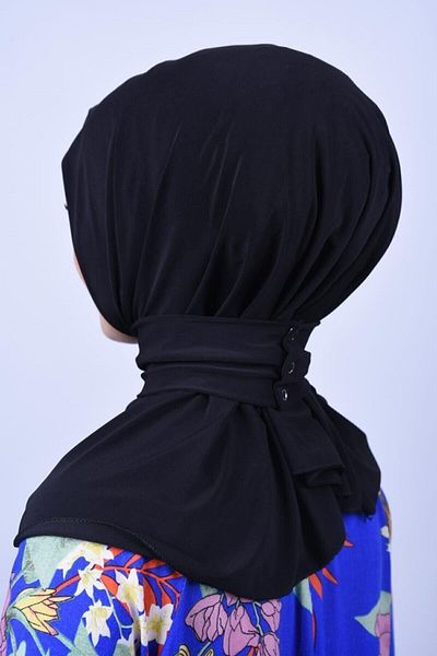 Nowa Scarf Snap Scarf Black Matching Pool and Sea Ready Shawl