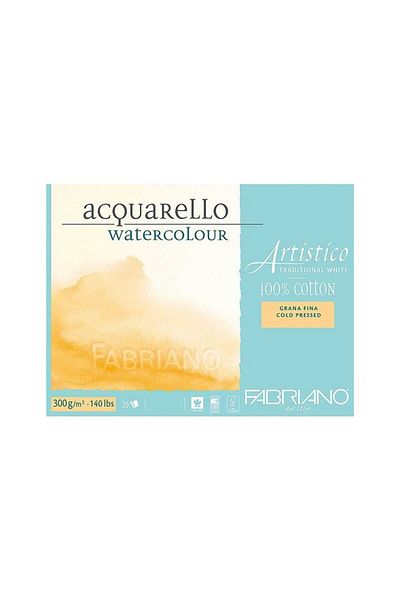 Fabriano Artistico Traditional - White Watercolor Block 300g 26x36cm 20yp Cold Print