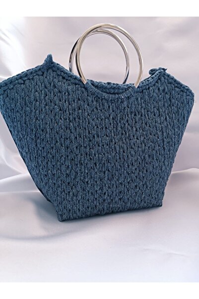 Handmade Metal Saplı Şık Çanta Modeli