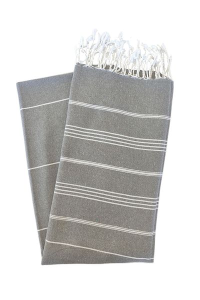 Peştanoz Peshtemal, 100% βαμβάκι, γκρι, σχέδιο Nuray, 180x100cm, πετσέτα θαλάσσης, πετσέτα μπάνιου