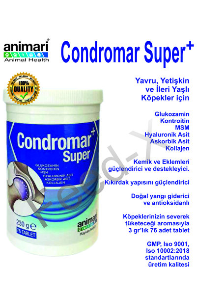 animari Condromar Super 230 gr 76 Tablet Köpekler Için Glukozamin
