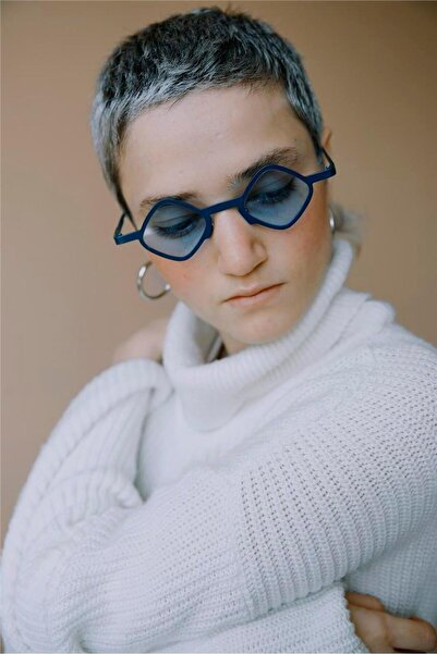 Bilge Karga Negar tmavomodré slnečné okuliare